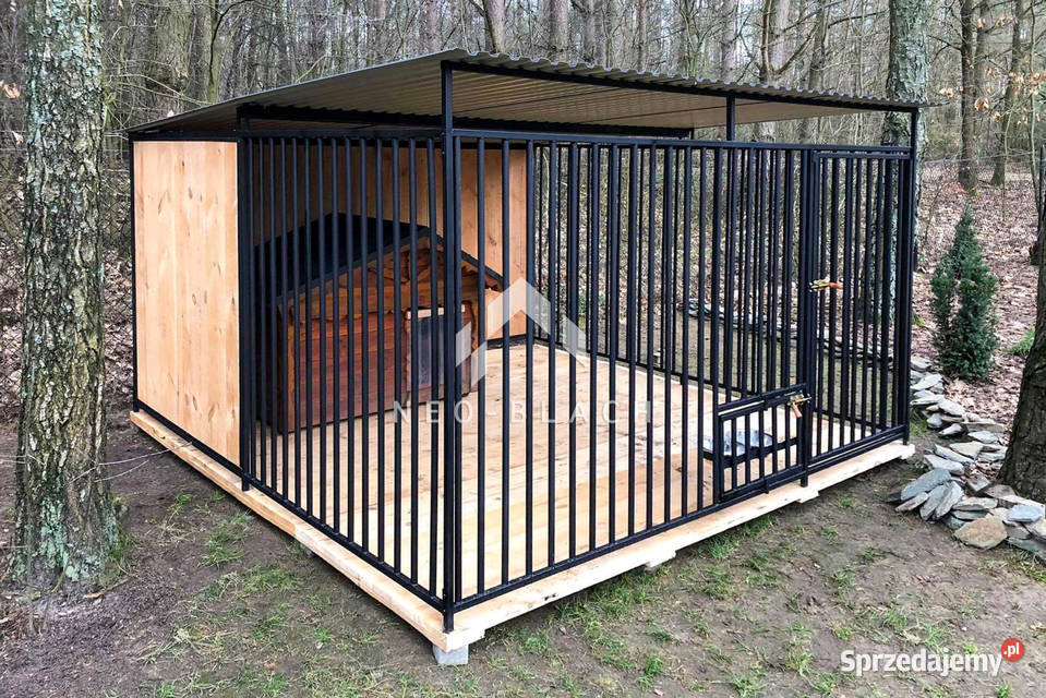 Kojec Psów 3x3m drewniana podłoga Zabudowa ścian pomorskie Kwidzyn