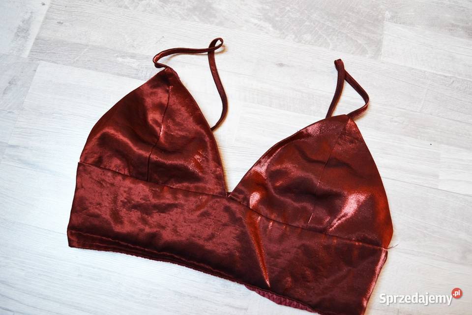 Missguided sexy top burgundowy bordowy S Toruń