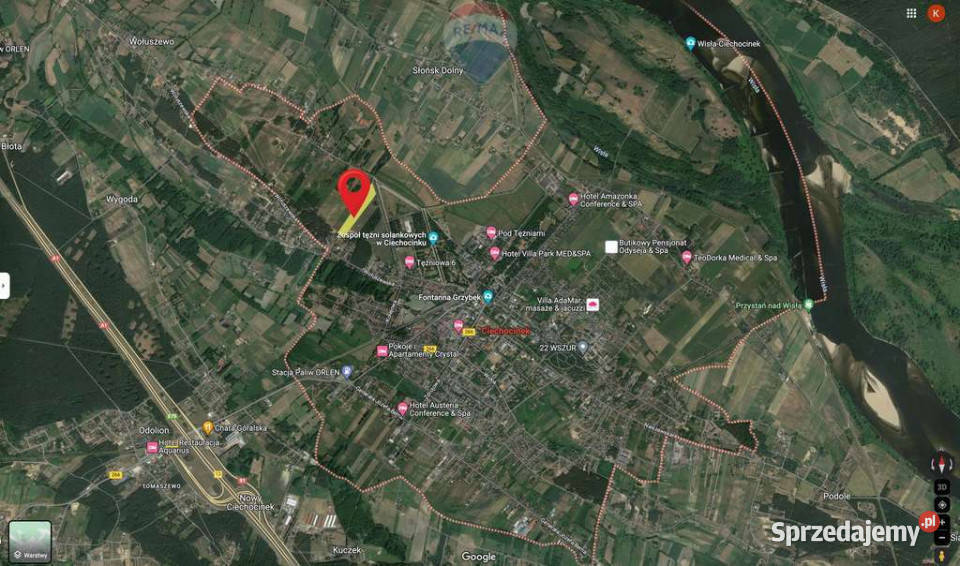 Działka inwestycyjna w Ciechocinku asfalt Ciechocinek