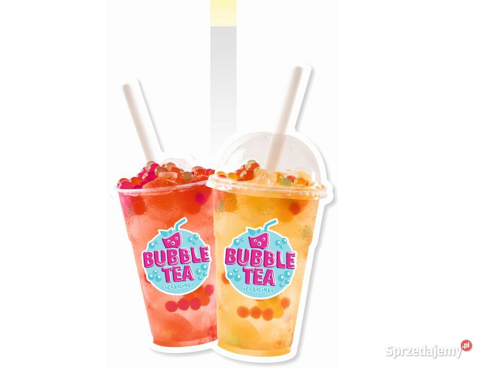 Wobbler reklamowy kubek BUBBLE TEA kiwak 30x23 Gastronomia