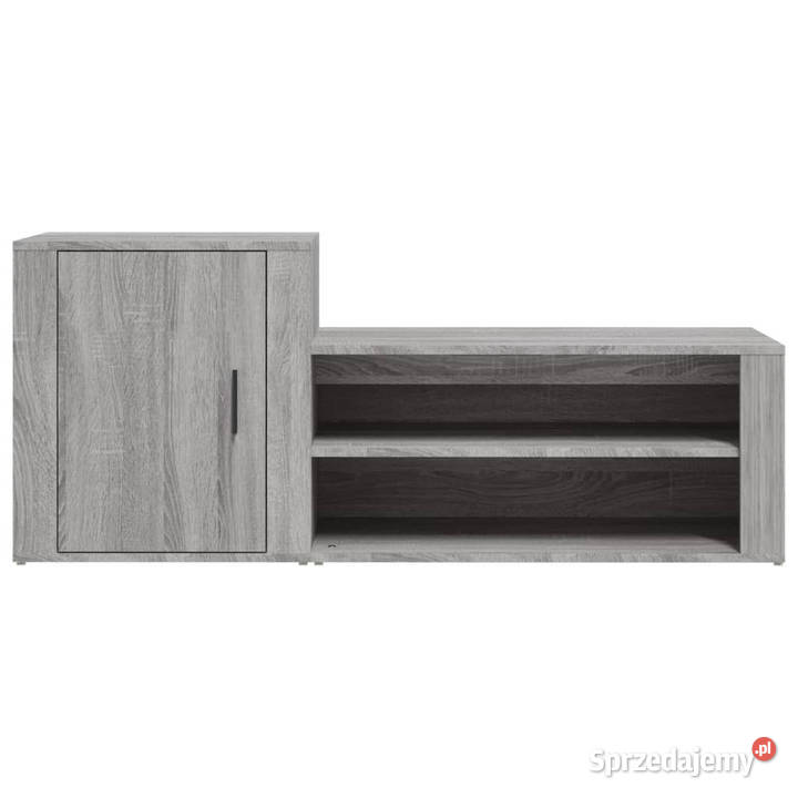 Szafka na buty szary dąb sonoma 130x35x54