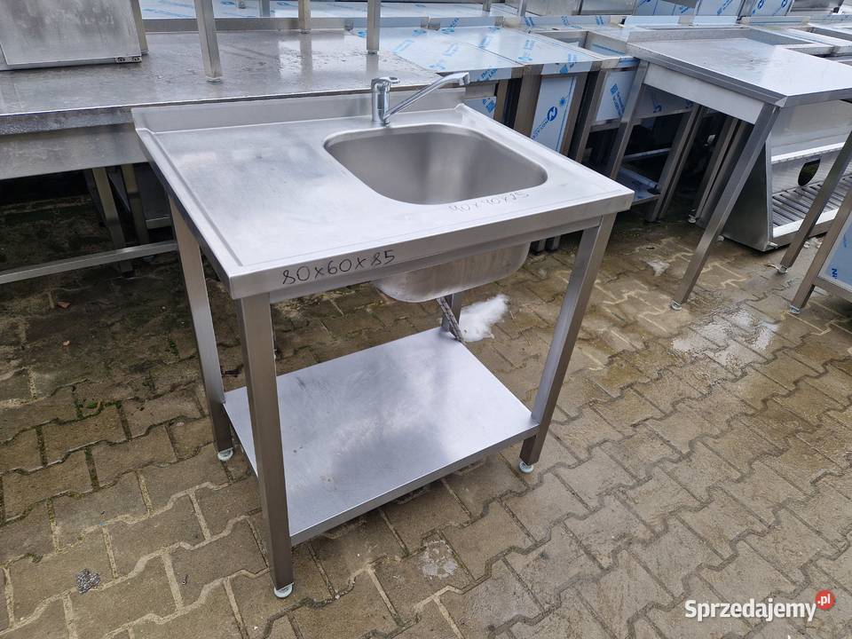 Zlew Gastronomiczny 1 Komorowy Z Półką 806085 Ostrów Wielkopolski