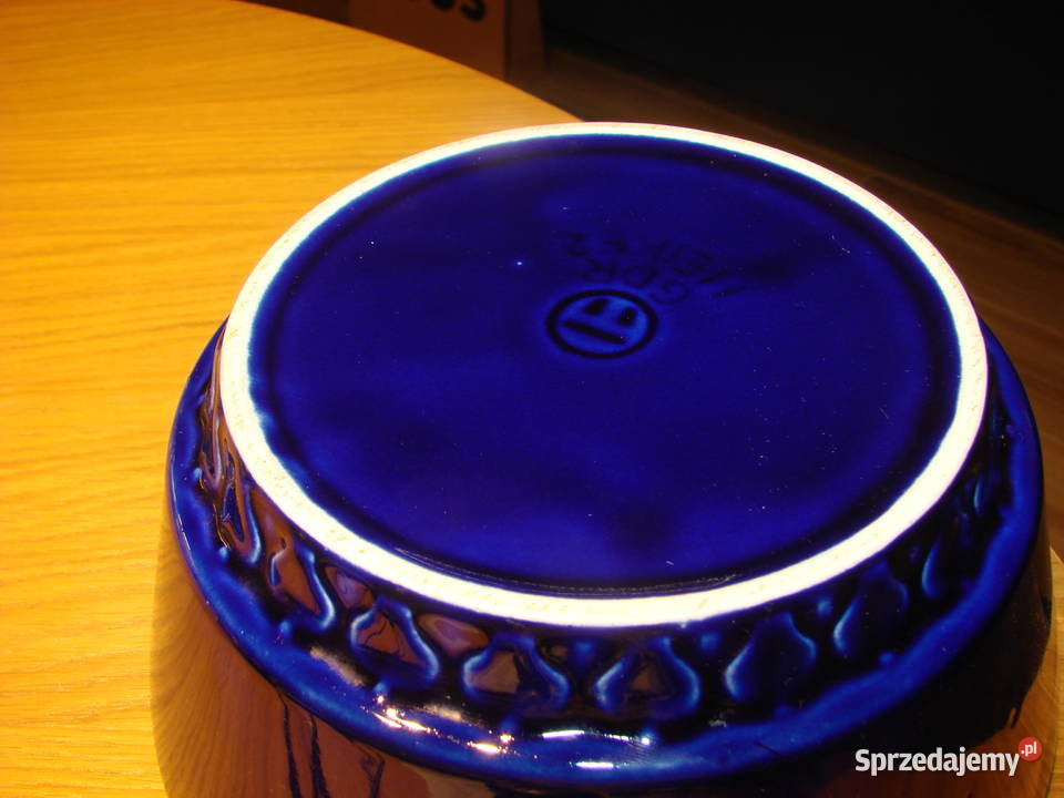 kobaltowa misa PRL Pruszcz Gdański