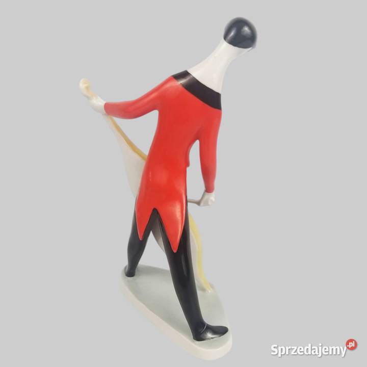 Kontrabasista styl Art Deco Zsolnay Torok Janos mazowieckie
