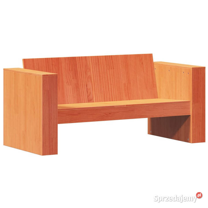 Sofa ogrodowa 2osobowa woskowy brąz 134x60x62 Warszawa