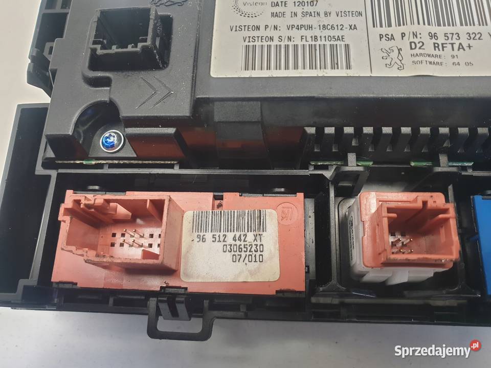 PANEL KLIMATYZACJI PEUGEOT 407 96573322YP osobowe Rudka