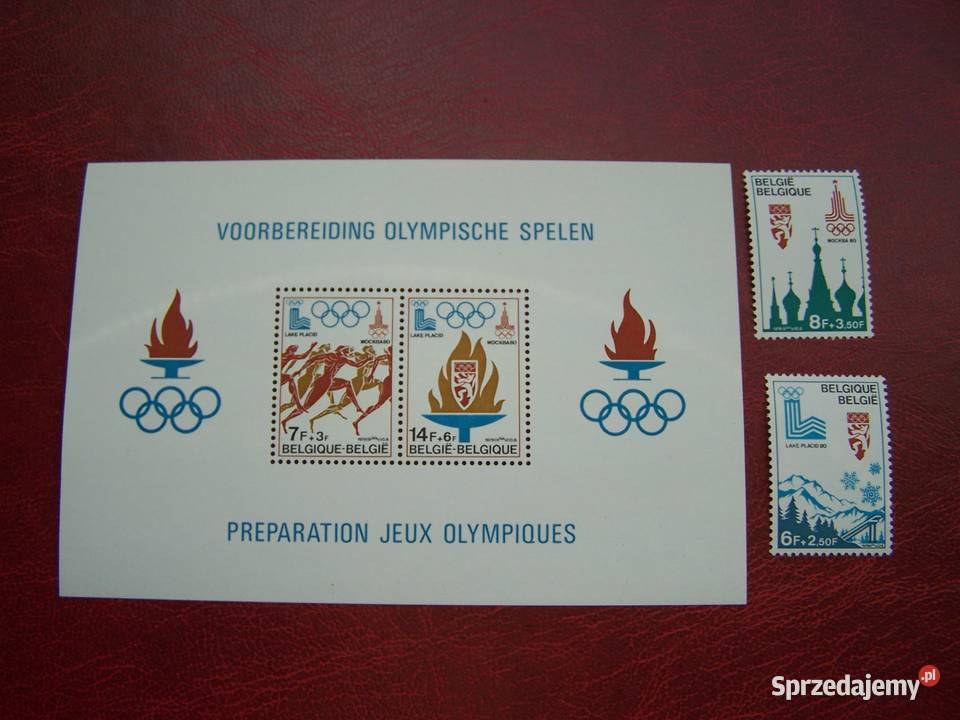 Belgia 1979 MNH Mi 196566 Sport Olimpiada Moskwa Tychy