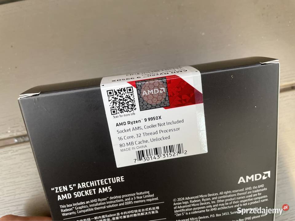 AMD Ryzen 9 9950x Nowy Swarożyn