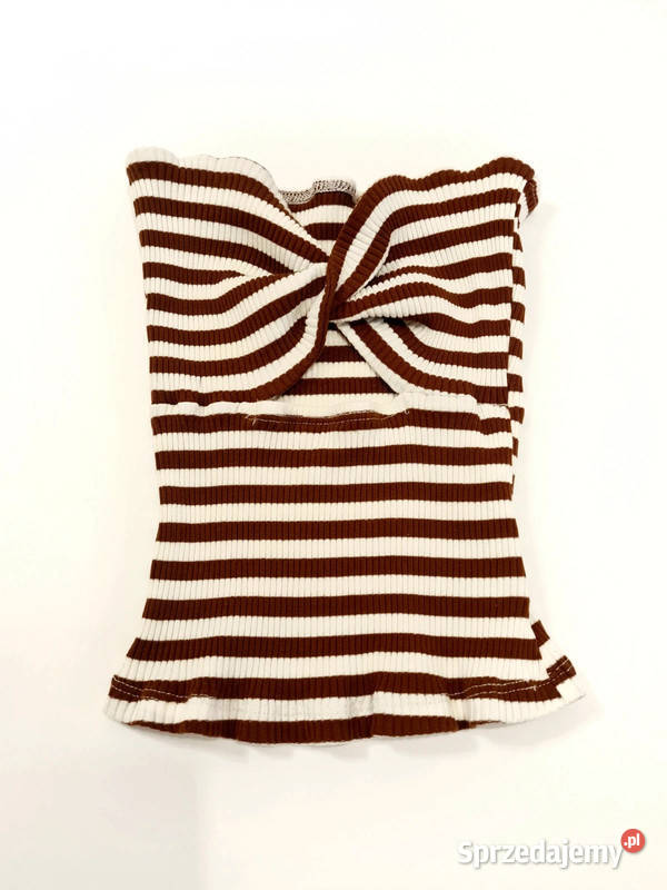 Bluzka w paski croo top Shein bez rękawa Warszawa