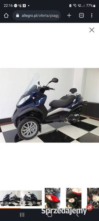 Piaggio MP 3 400 stelaż rozrusznik regulator sprzedam