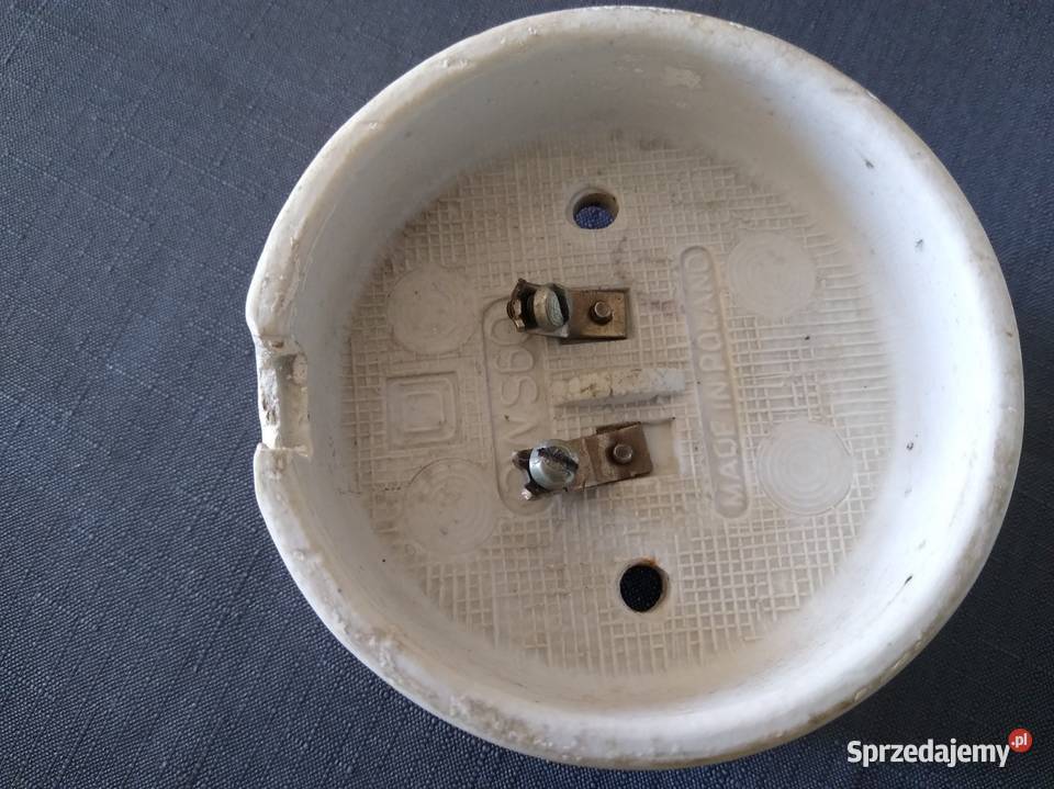 Lampa sufitowo ścienna ceramiczna PRL Lampy Bolków