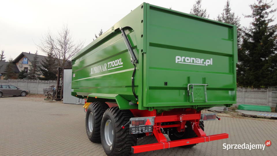 Przyczepa skorupowa rolnicza Pronar T700XL koła