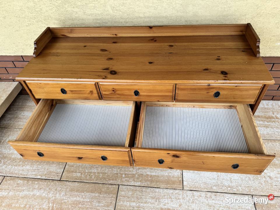 Komoda drewniana szuflady Ikea leksvik szafa Komody Garwolin sprzedam