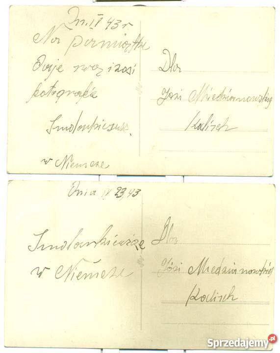 Stare zdjęcie fotografia Kalisch Kalisz rodzina śląskie