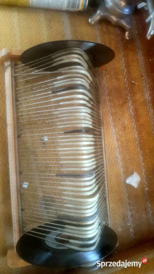 Stojak na 50 płyt winylowe gramofonowe z prl