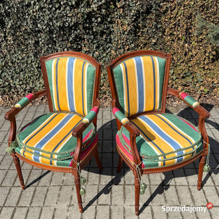 ARTexpert Para Francuskich foteli Ludwik XVI Dobrzany