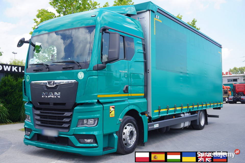 MAN TGX 18470 2022 Firanka 19 EPAL Retarder 15 tempomat Plandeki Kraków