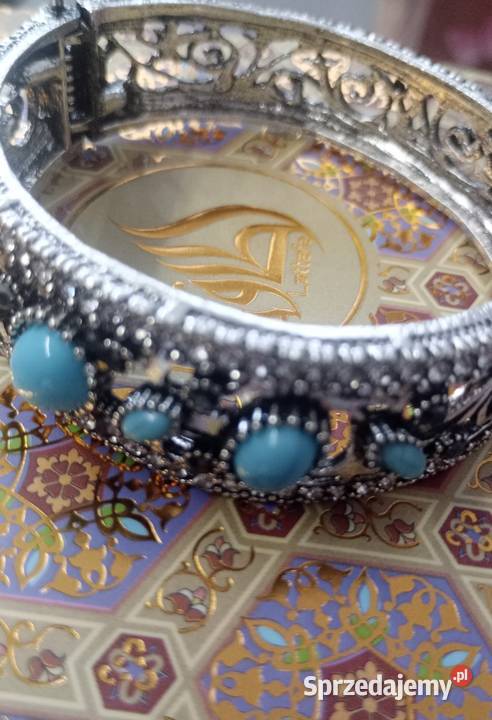 Piękna lśniąca bransoletka mankietowa turecka Białystok