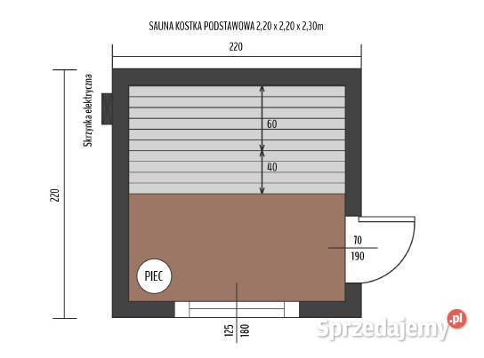 AUNA OGRODOWA MODERN LUX z piecem Harvia WiFi Gorzów Wielkopolski