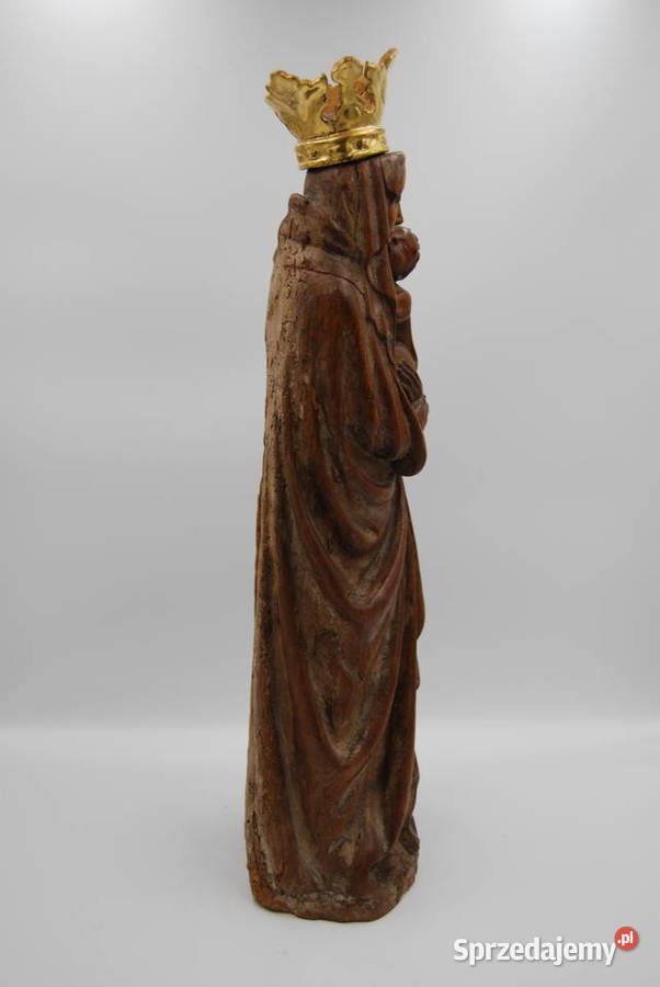 Rzeźba drewniana Madonna z dzieciątkiem Poznań sprzedam