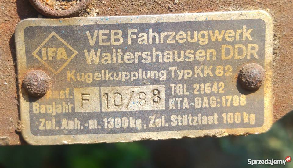 Przyczepka HP 401 Kolekcjonerska DDR Trabant Piastów sprzedam