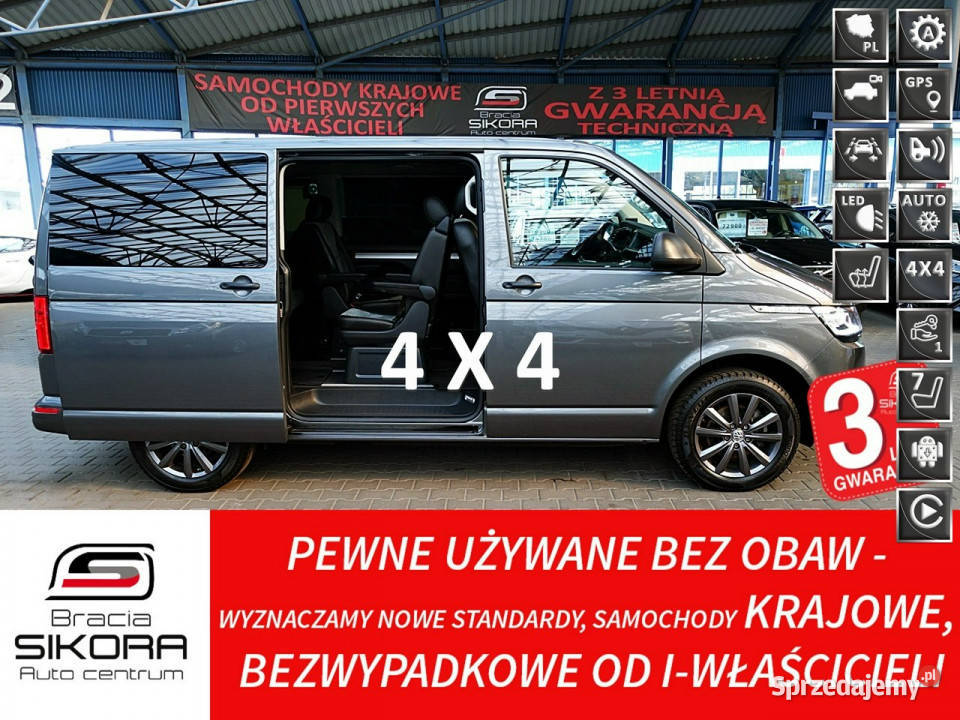 Volkswagen Multivan 7OSÓB 4x4 AUTOMAT 3Lata ogranicznik prędkości Mysłowice