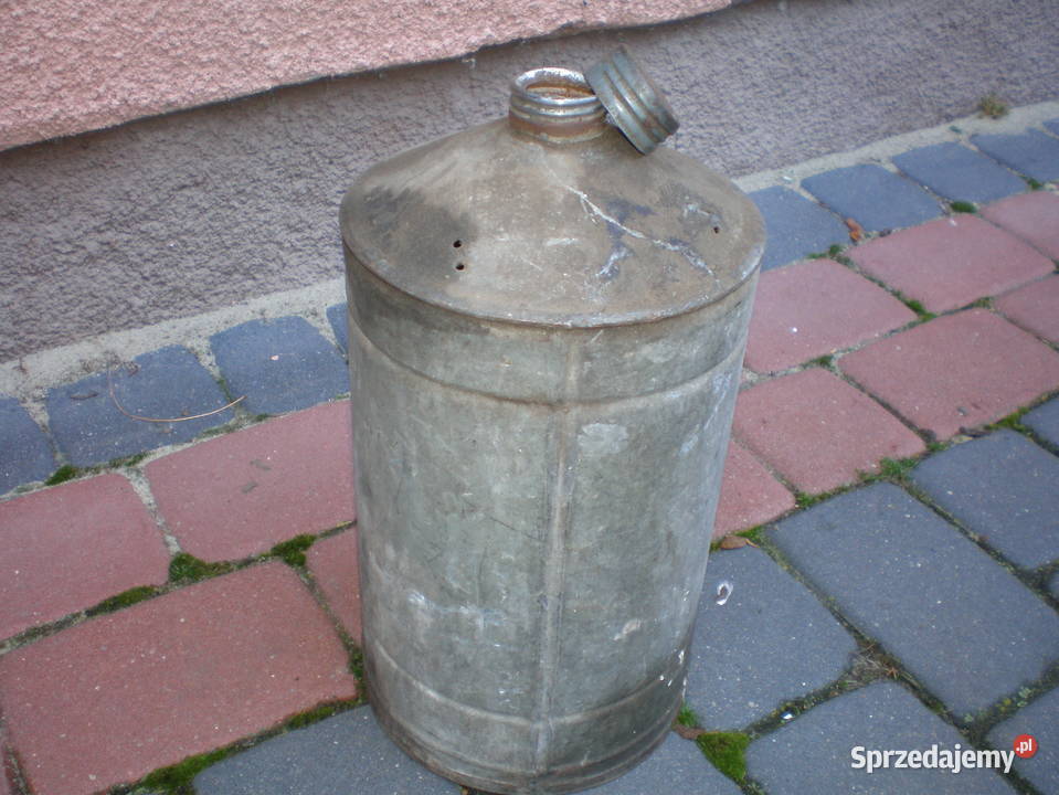 stara aluminiowa bańka z korkiem Dekoracje i ozdoby