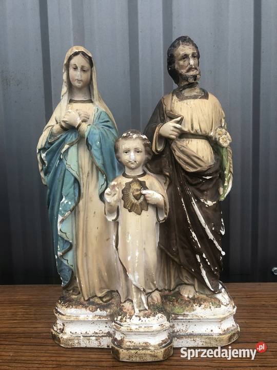 Zabytkowa Figurka Łowicz