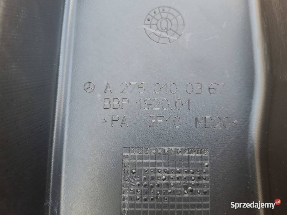 MERCEDES W207 W166 W218 OSŁONA OBUDOWA SILNIKA Bieleń