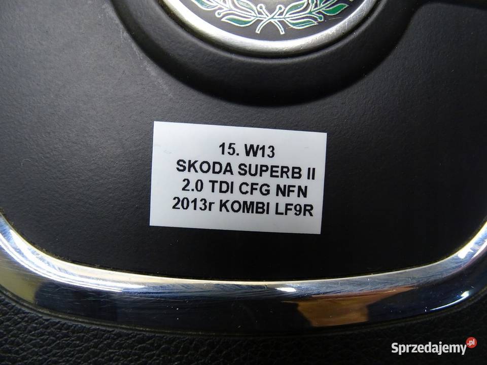 PODUSZKA POWIETRZNA AIRBAG KIEROWCY SKODA SUPERB