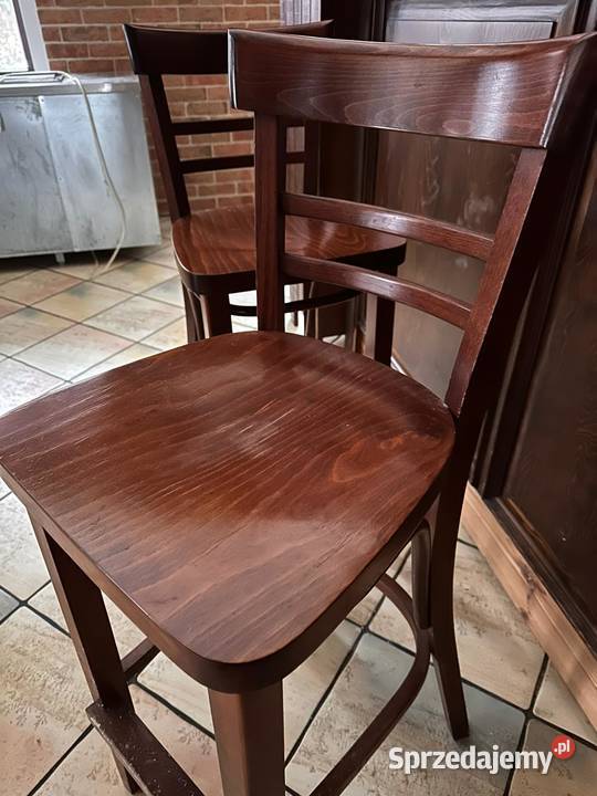 Hokery drewniane Paged 6 sztuk Olsztyn sprzedam