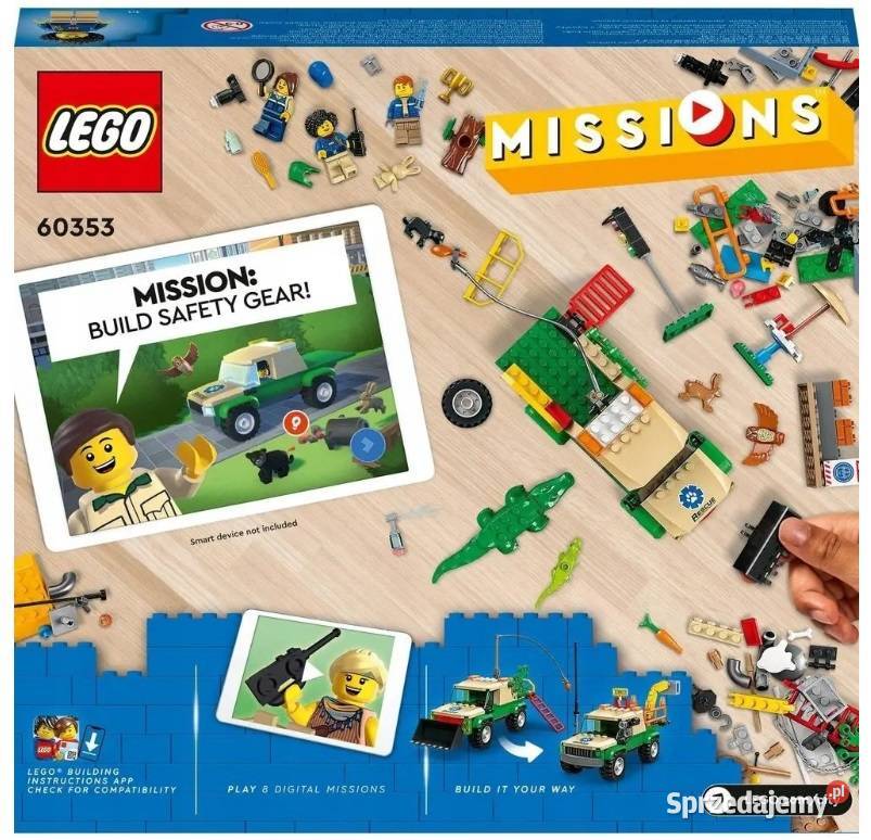 LEGO CITY 60353 MISJE RATOWANIA DZIKICH ZWIERZĄT Łódź