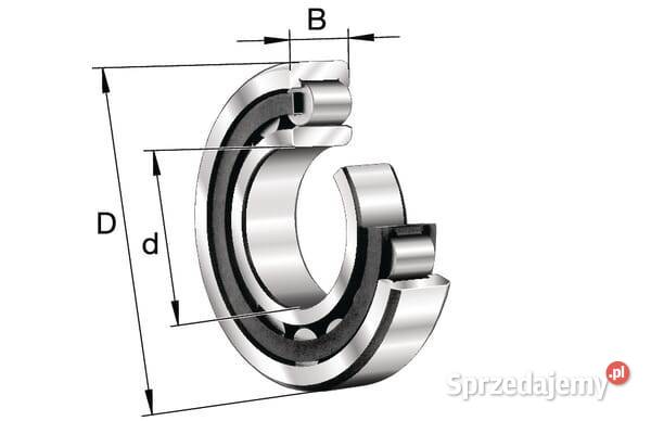Łożysko walcowe 45x100x25 mm INAFAG NU309ETVP2 Do maszyn uprawowych Kamionna
