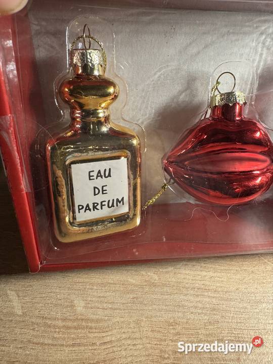 Zestaw 4 bombek choinkowych Szkło 4 ozdoby Warszawa