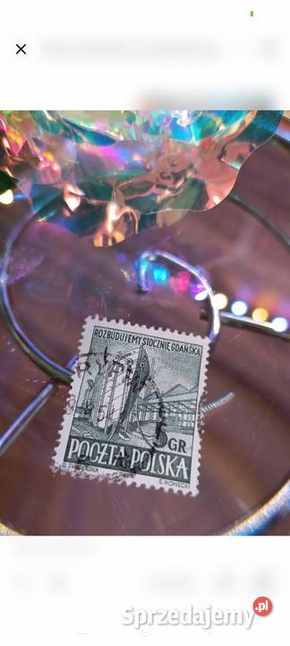 Kolekcjonerski Znaczek Pocztowy PRL Rozbudowa kujawsko-pomorskie Bydgoszcz