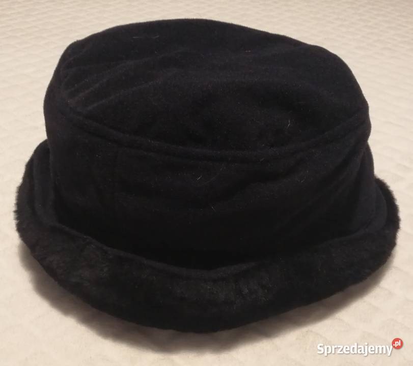 Czapka zimowa czarna 56 kapelusik Odzież Czeladź