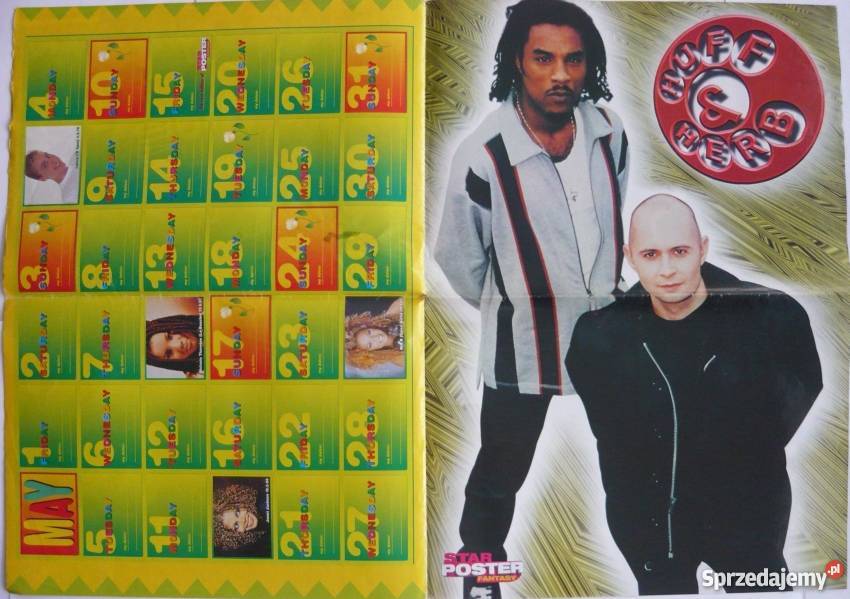 PLAKAT 59x41 MATT DAMON HUFFHERB USHER 1998 Pozostałe Bydgoszcz