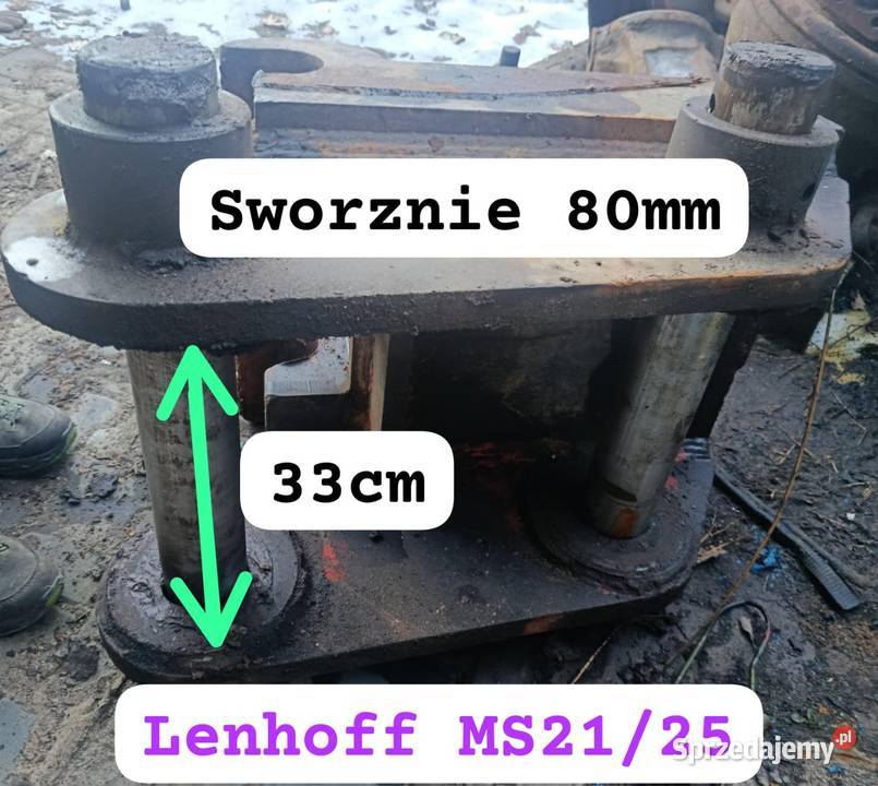 Szybkozłącze Lenhoff MS2125 mechaniczne 80 mm 33 Rok produkcji 2014 Legnica