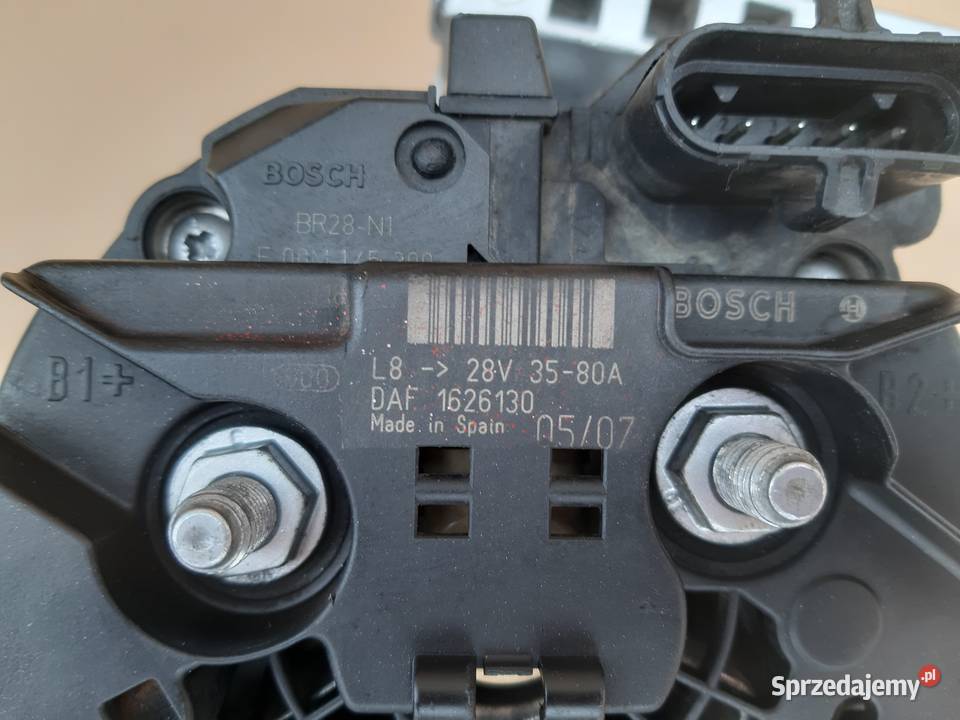DAF XF CF ALTERNATOR 28V 80A BOSCH 1626130 Trzciel