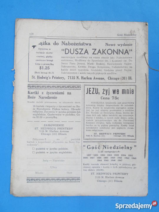 5 Gość Niedzielny Wydania 1948 Bezpłatna wysyłka Skierbieszów