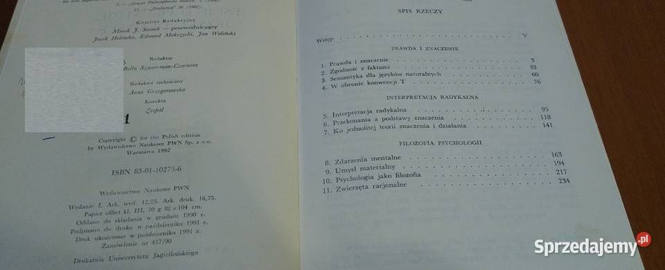 Eseje o prawdzie języku i umyśle Donald Davidson Książki naukowe i popularnonaukowe Gdańsk