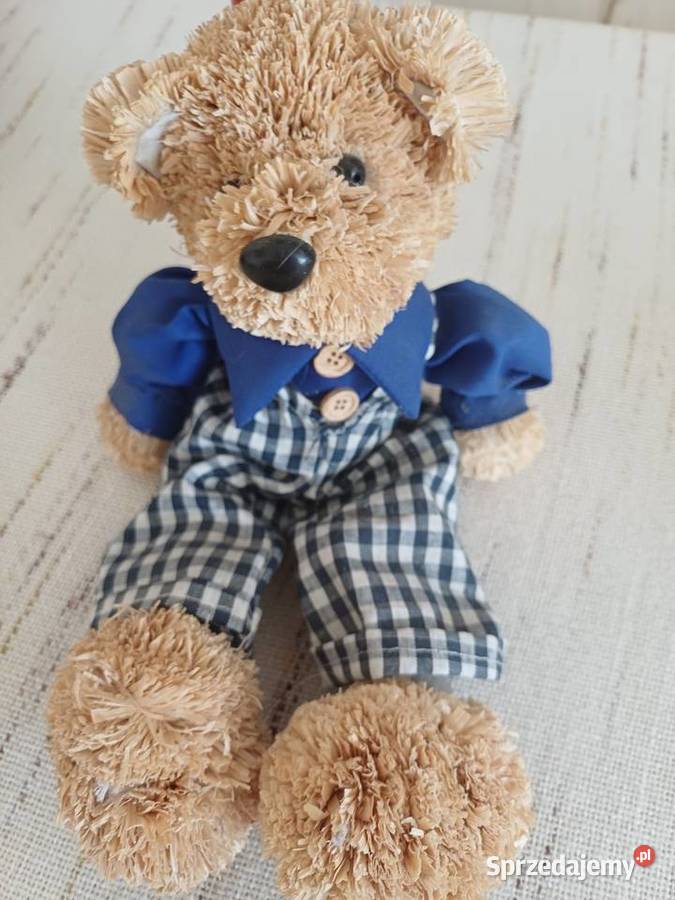 Foteliki z miśkami że słomy plus kapelusiki Lalki i akcesoria