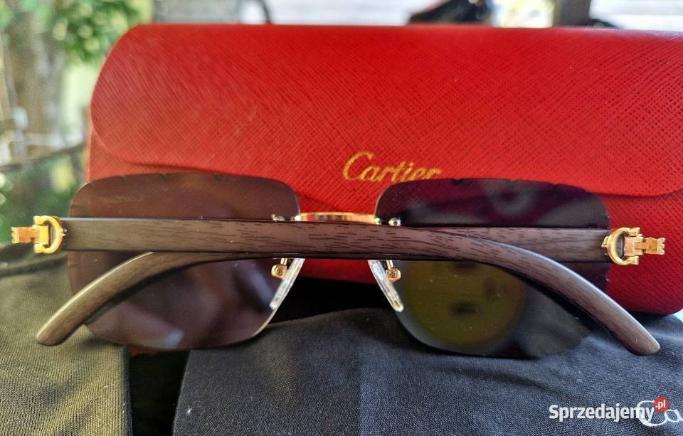 Okulary Cartier szkła szlif brąz z fioletem Dla kobiet Września