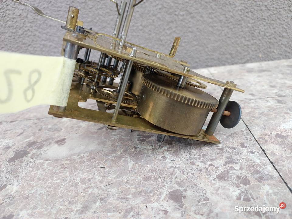 728 Mechanizm zegara ściennego Gustav Becker GB pomorskie Tczew
