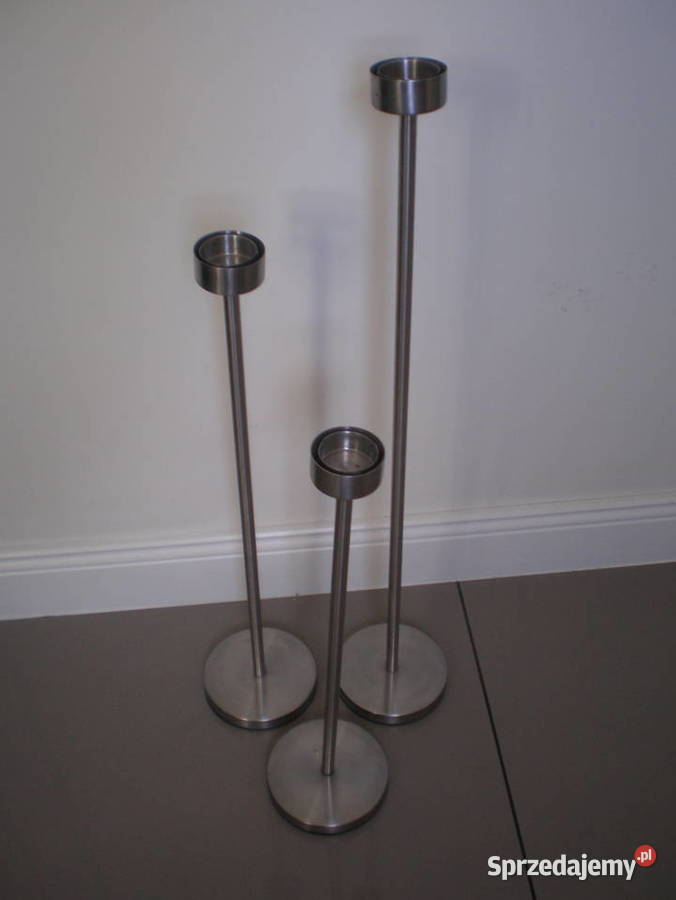 świeczniki podłogowe chrom Rozprza