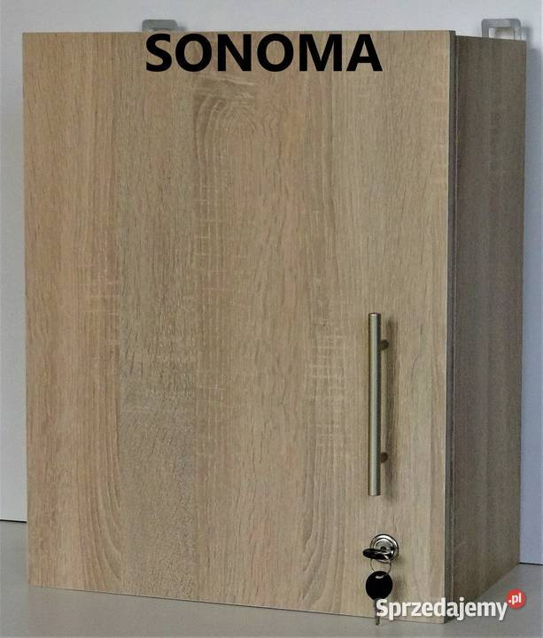 SZAFKA ZAMYKANA NA KLUCZ ARU 12 ZMONTOWANA DĄB Dobrodzień