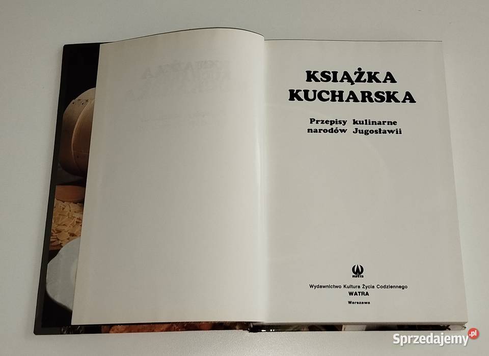 Książka kucharska Przepisy kulinarne narodów mazowieckie Warszawa