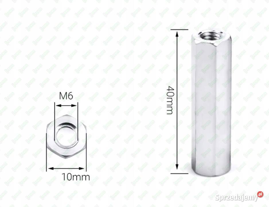 M6X40 ALUMINIOWA NAKRĘTKA ZŁĄCZNA PRZEDŁUŻANA sprzedam