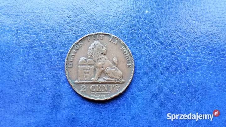 Stare monety 2 cnet 1865 Belgia 2 Lesko sprzedam
