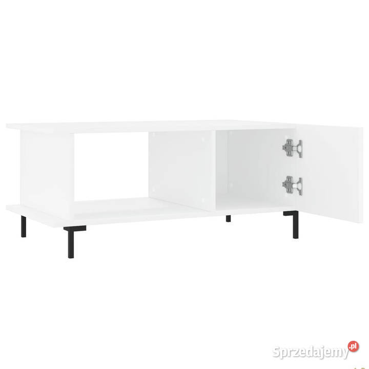 Stolik kawowy biały 90x50x40 materiał Warszawa